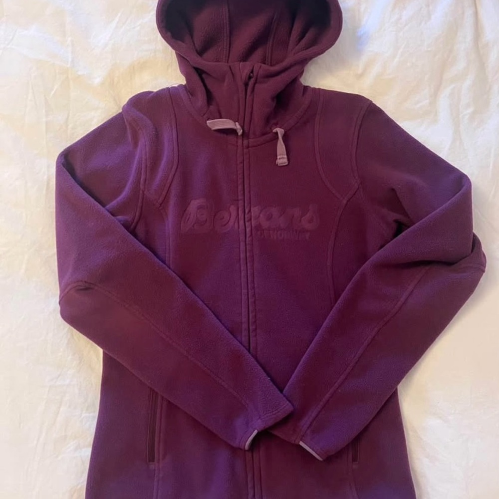 Women's Hooded Fleece Jacket - Deep Purple
